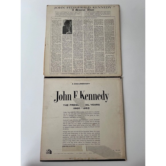 John F Kennedy JFK Memorial Album / The Presidential Years 1960-1963 LP Lot VG+ - Picture 2 of 7